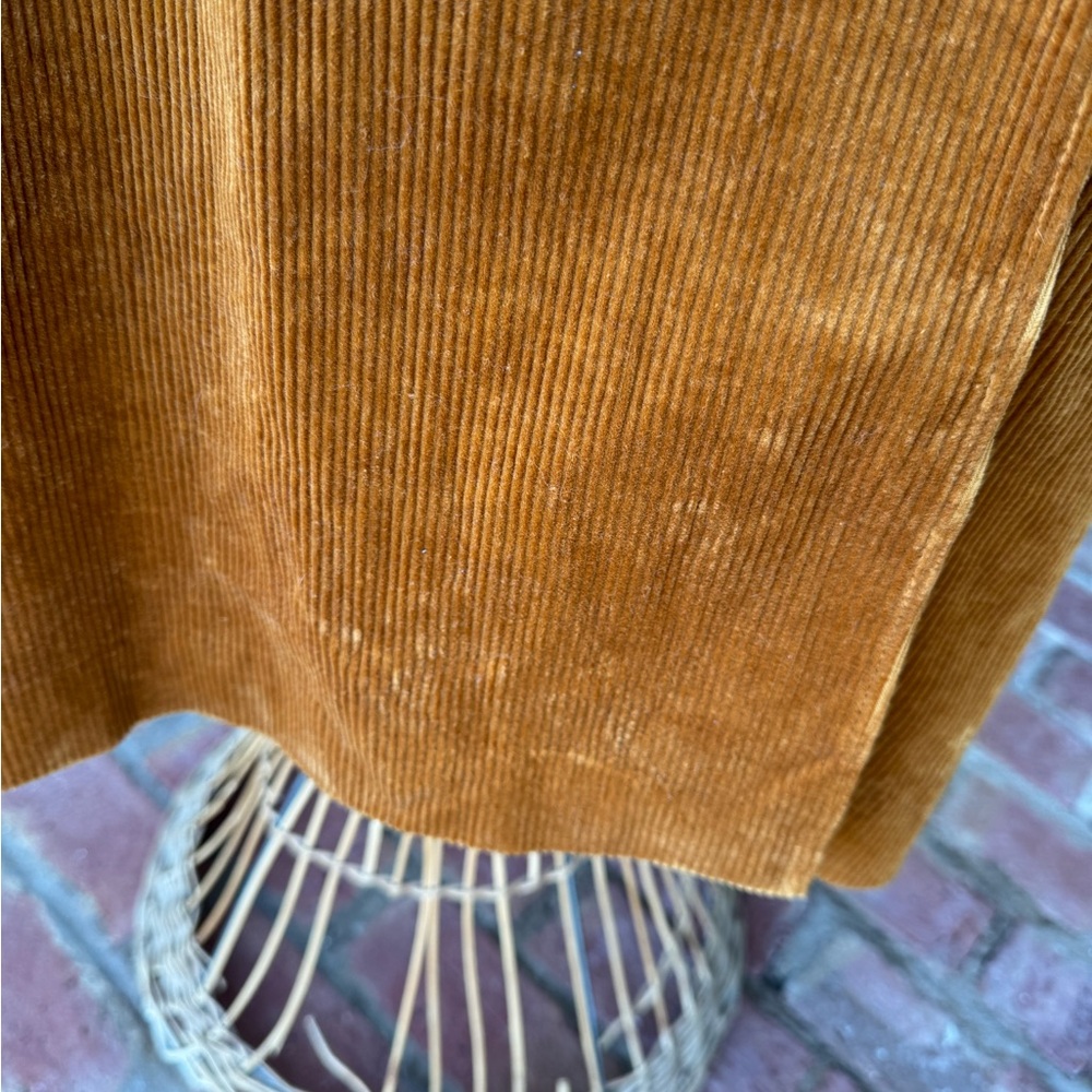 Vintage 1960s Women's Corduroy Double-Breasted Dress - Picture 5 of 13